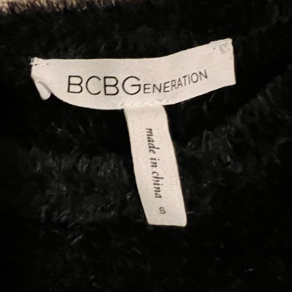 Black Fuzzy BCBGeneration Dress Size Small - Picture 3 of 6